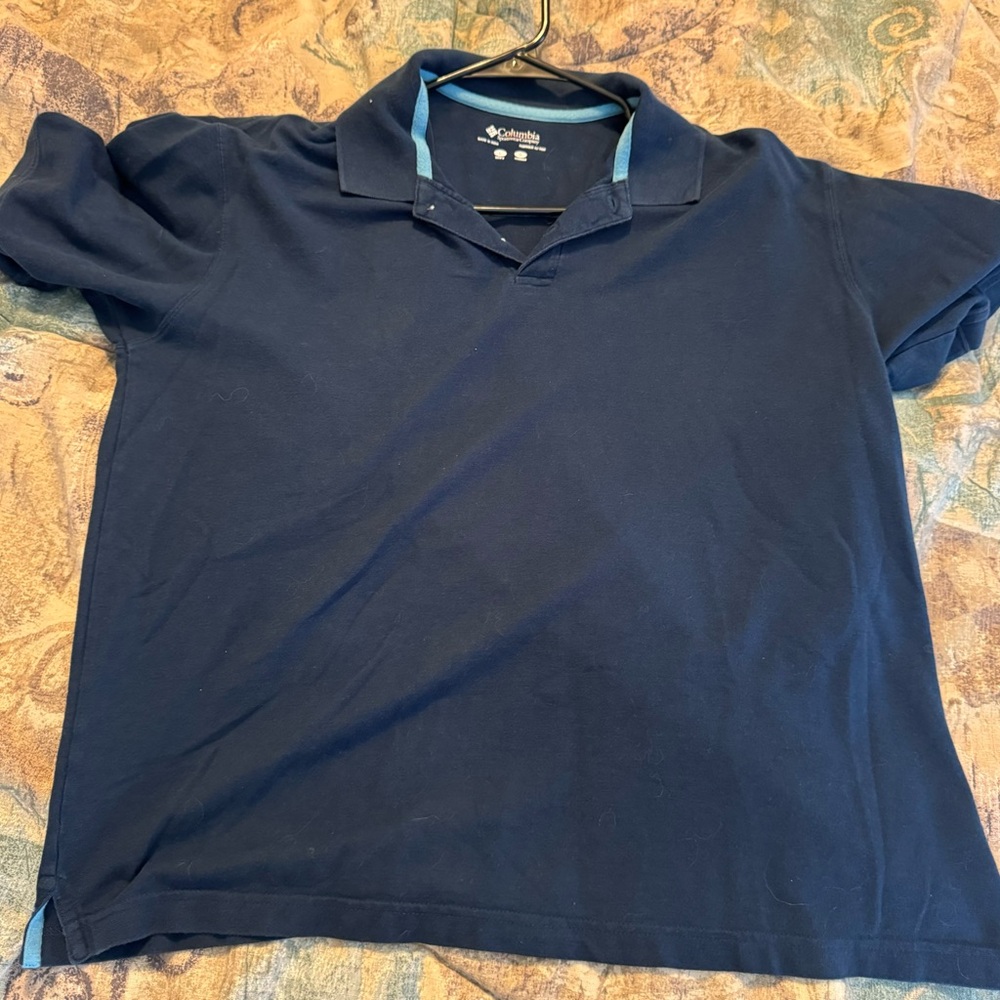 Columbia Navy Blue Polo Shirt